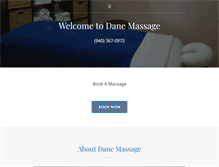 Tablet Screenshot of danemassage.com